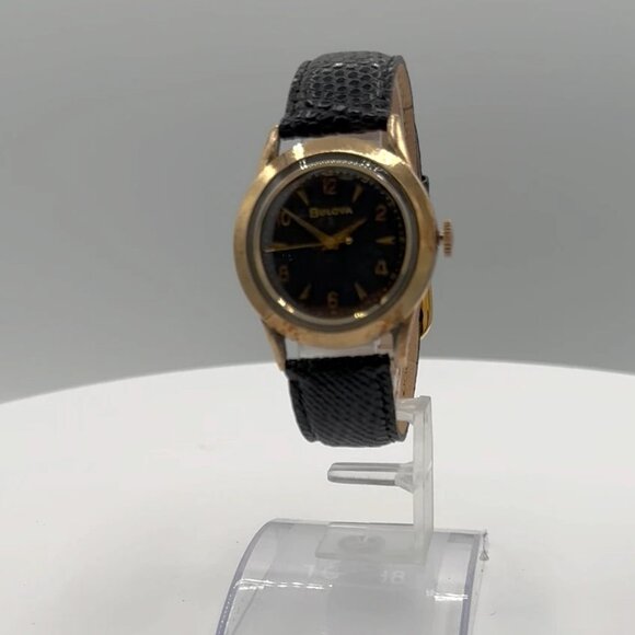 Vintage 34mm 1956 Bulova Tapestry Dial Men\'s Mechanical Wristwatch Gold Tone main image 5